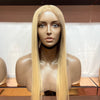 Colour #24 with Medium Blonde Roots - 24" inch Silky Straight Frontal Lace Wig - Transparent Lace - Lace Cut (£90 off)