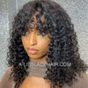 The DONNA Unit - Glueless Wig - Curly Bob Fringe Bangs. Glueless lace hair by A-list lace hair.