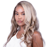The BELLA MAE - Blonde Glueless Frontal Lace Wig Body Wave w/lowlights